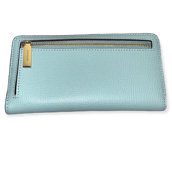 ♠️ kate spade Embroidered Lea Daisy Floral Large Slim Bifold Wallet, Aphrodite - Picture 5 of 14